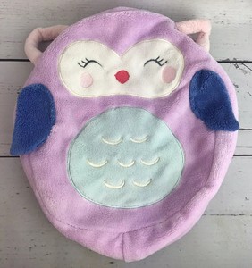 Carters Purple Owl Round Pillow Cover Super Soft Pillow Case 12x10