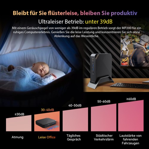 Blackview Mini PC MP200 Intel i5-12450H 12th Max 4,40GHz 16GB+512GB Win 11 WIFI6 - Bild 11 von 19