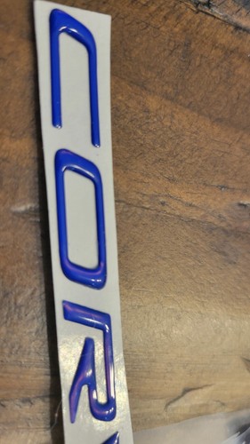 C5 Corvette Domed Urethane Same Size Dash Letters 97-04 GM Electron Blue - Picture 2 of 2