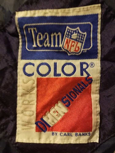 Giacca a vento VINTAGE Dallas Cowboys zip e bottoni adulto 4X Carl Banks - Foto 5 di 9
