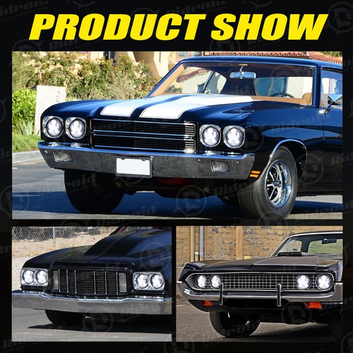 4X 80W 5.75" 5-3/4 inch Led Headlight for 1963-1982 Chevy GMC Corvette C1 C2 - Foto 9 di 12