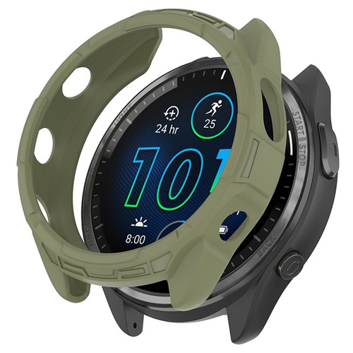 TPU Miękka gumowa pusta pancerz Ochronna obudowa zegarka do Garmin Forerunner 965 - Zdjęcie 7 z 33