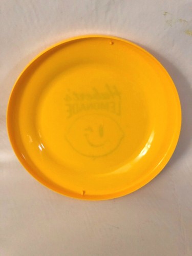 Flyer Frisbee Hubert's Lemonade Made in USA Yellow Vintage - Picture 2 of 3