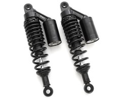 Amortiguadores depósito remoto negro para motocicleta - ojo a ojo - 310 mm - 320 mm