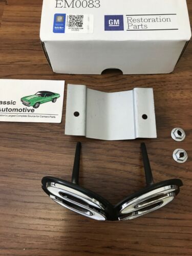 SS Grill Emblem + hrdwr 68-69 Camaro Std and 70 71 72 73 Standard only - Picture 2 of 5