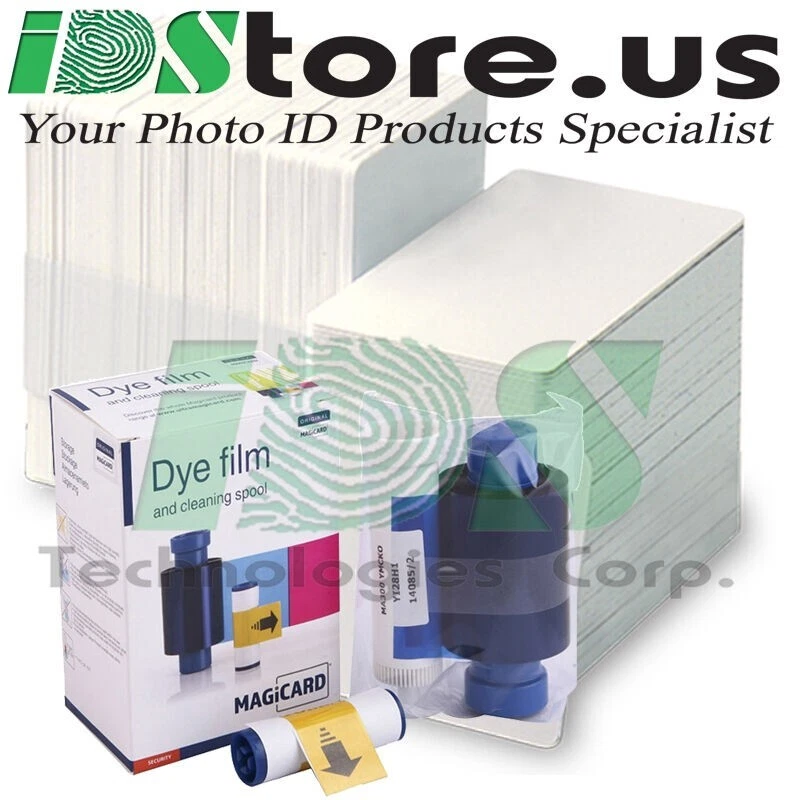 Magicard MA250YMCKOK Color Ribbon & 200 Blank White PVC Cards Bundle - Image 4 of 4