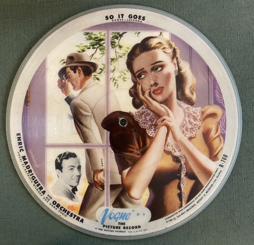 Vogue Picture Record R-760 Eric Madriguera: So It Goes/The Minute Samba 78RPM - Picture 2 of 2
