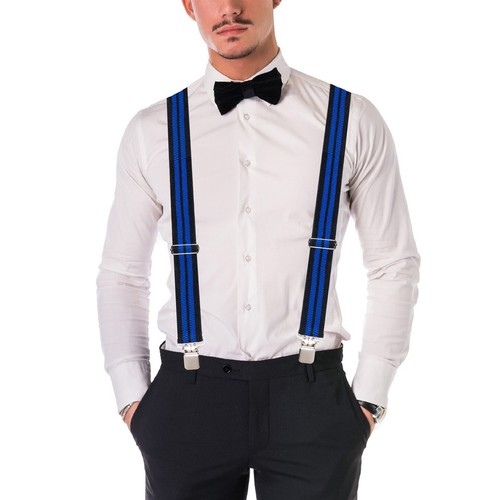Buyless Fashion Heavy Duty 2 Pack Suspenders Men 48" Adjustable Straps 1 1/2" -Y - Picture 56 of 77