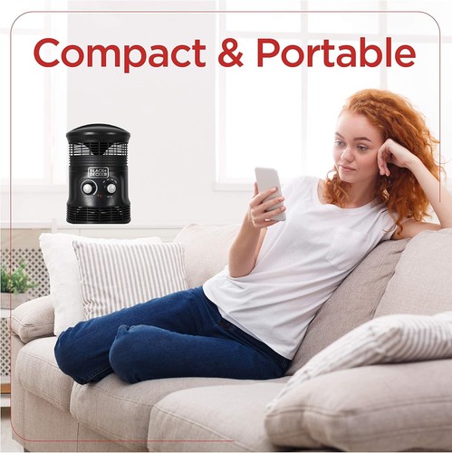 Portable Heater Fan Combo 2-in-1 Personal Mini Space Heater Overheat Protection - Picture 5 of 7