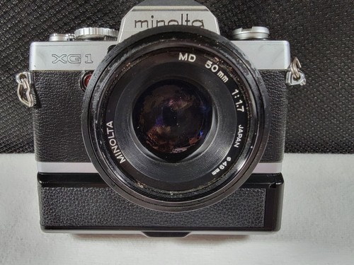 Minolta XG-1 35mm SLR Film Camera with MD 50mm Lens and Winder - Picture 3 of 8