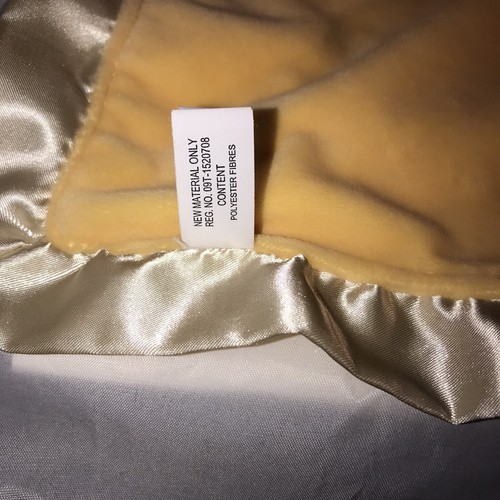 Hallmark Itty Bittys Baby Noah's Ark LION Lovey Blanket Plush Soft Satin  - Picture 3 of 4