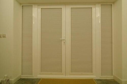 PERFECT FIT PLEATED BLINDS FOR CONSERVATORY WINDOWS & DOORS CREAM, WHITE, BEIGE - Picture 3 of 12