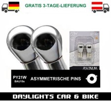 Platinum PY21W Chrome Effekt Signallampe BAU15s Chrom Blinker Birnen US 12V