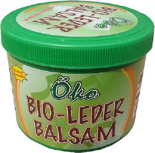 Bio Lederbalsam f. Glatt Nappa Kunst Lackleder Spezialschwamm in Dose - Afbeelding 1 van 5