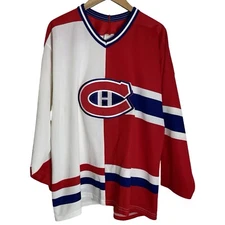 Vintage 90s CCM Montreal Canadiens Split Home Away Hockey Jersey Large