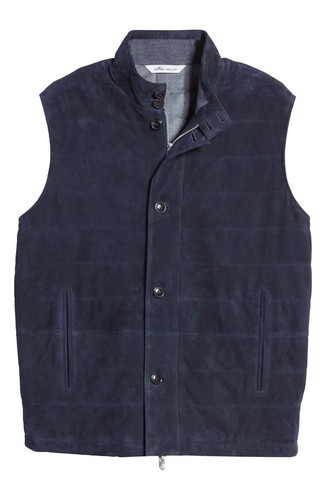 Peter Millar Men's Crown Suede Vest MSRP $698