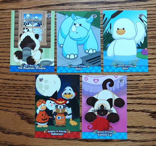 2005 YELLOW WACKY ZINGOZ WEBKINS PLUSH w/WORKING SOUND & 15 CARDS/STICKERS, GANZ - Picture 8 of 14