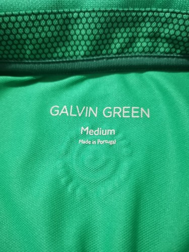GALVIN GREEN Golf Polo Shirt Mens Size Medium Short Sleeve Green Gravity Stretch - Picture 9 of 10