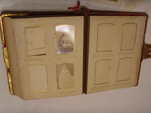 1800s antique civil war era family with 26 photos album velvet gold tone 46146 - Picture 6 of 24