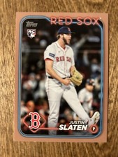 2024 Topps Update Gold #US178 Justin Slaten #/2024 Boston Red Sox SN,RC Rookie