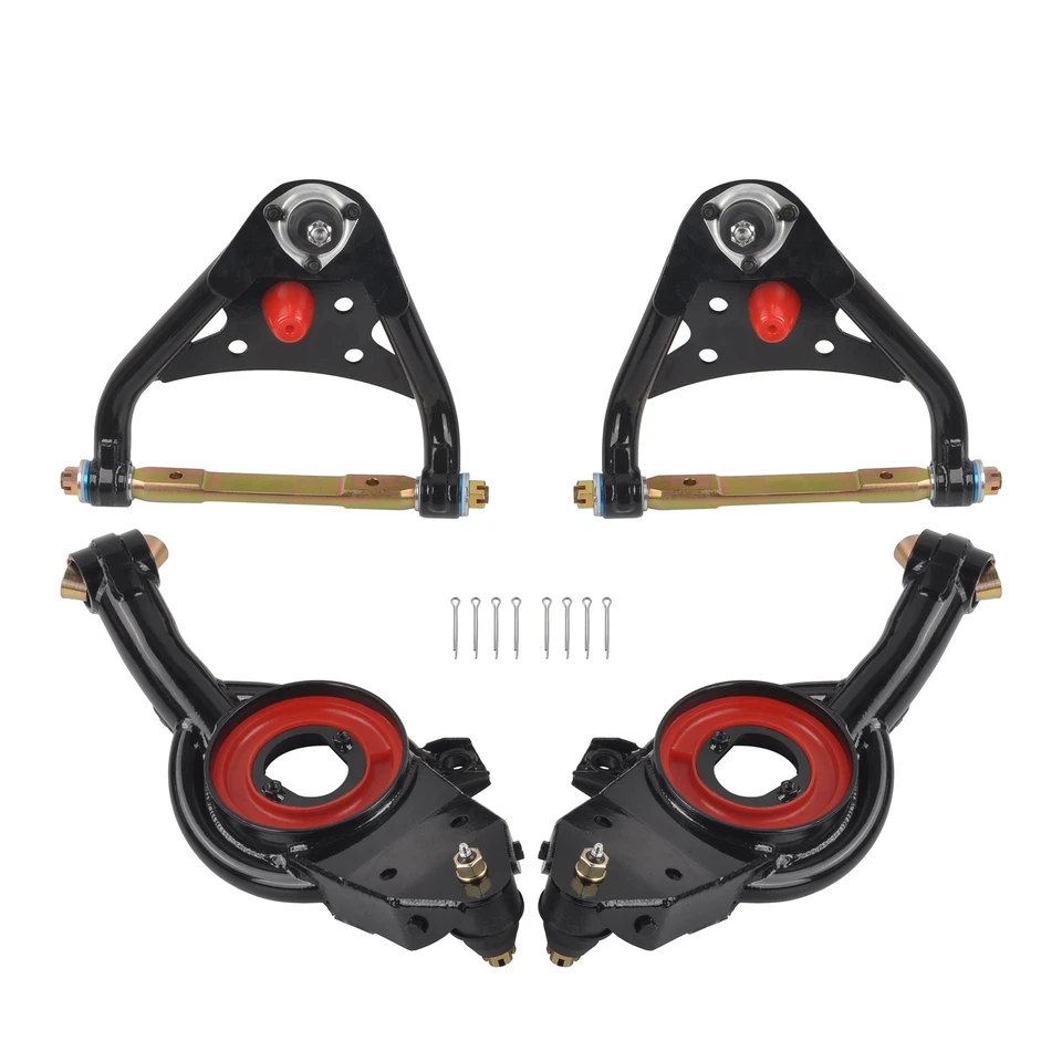 Juego de brazos de control tubulares Fit 1965-1970 Chevy Impala Bel Air Biscayne brazos en A Foto 2 de 4