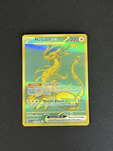 Pokémon TCG Miraidon ex 243/091 Paldean Fates Hyper Rare