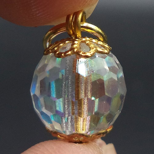 CRYSTAL BALL MANERATANA LP LUSI LINGDUM GENUINE THAI AMULET EARRING TRUEWISH - Foto 3 di 9