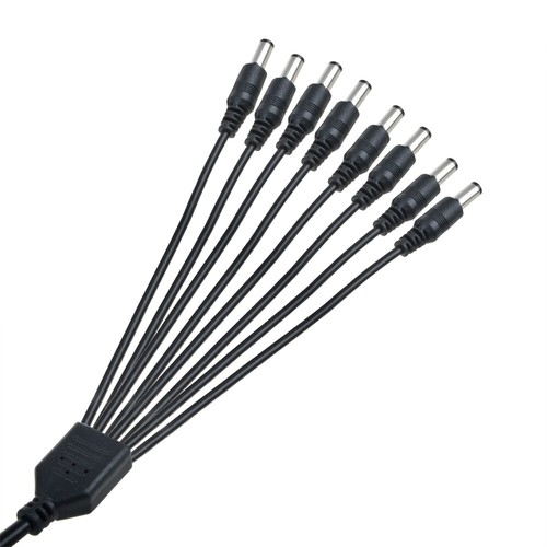 PwrON Surveillance Camera Cord Splitter 1-8 for Q-See NightOwl Lorex Swan CCTV - Picture 4 of 5