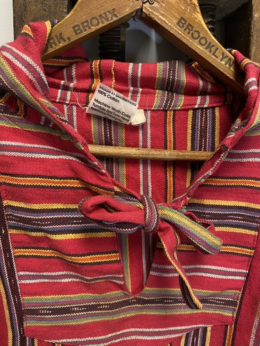 Vintage 80’s Y2K Woodstock Hippie Boho Sweatshirt Guatemala Surf Shirt Mens XL - Picture 2 of 4