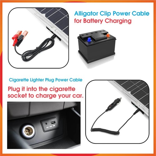 80W Portable Solar Panel Power Bank 12V Panel Kit Controller For Home Camping - Picture 5 of 25