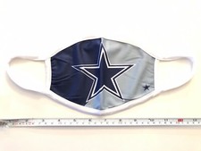 cowboys football face mask cover plus 6 filters adult size