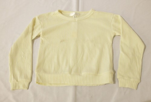Society And Stitch Girl's Genevive Cloud Knit Top JS3 Off-White Medium