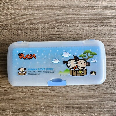 Vintage 2000 Pucca Garu Funny Love Story Stationary Pen Case & Planner VOOZ