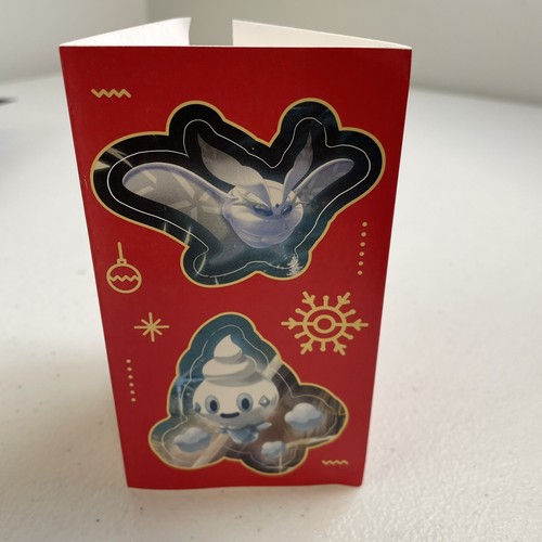 Pokémon Happy Holidays Stickers Christmas Pikachu Delibird 2022 Nintendo Red - Picture 3 of 4