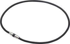NEW phiten Necklace RAKUWA Magnetic Titanium Necklace Metal Black 50cm Japan