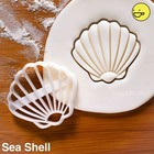 Seashell cookie cutter |nautical beach wedding party favor mermaid ocean biscuit