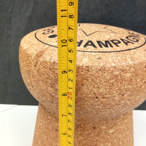 NEW Giant Champagne Cork Door Stop – 25cm Tall Solid Natural Cork by XLCORK - Picture 8 of 8