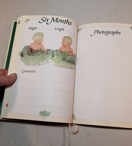 Vtg Child Record Keeping Book Anne Geddes The First Five Years 1997 New - Foto 3 di 8