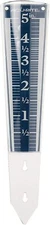 Easy-Read Magnifying Rain Gauge Garden &amp Outdoor 5-Inch Capacity , Blue
