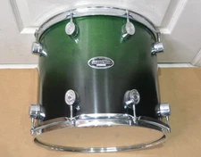 PDP by DW M5 ALL MAPLE GREEN to BLACK SATIN FADE 14" TOM for YOUR DRUM SET! K263