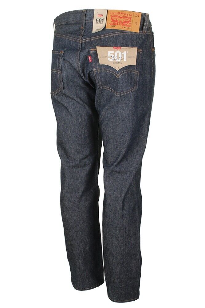 Levis 501 Shrink To Fit Button Fly Jeans Color Blue Rigid Levis 501 Shrink To Fit Button Fly Jeans Color Blue Rigid