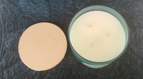 Bath & Body Works 3 Wick Candle New Midnight Blue Citrus White Barn - Picture 3 of 3