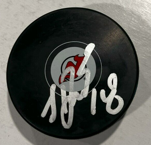 SERGEI BRYLIN SIGNIERT NEUES TRIKOT DEVILS HOCKEY PUCK MIT HÜLLE COA