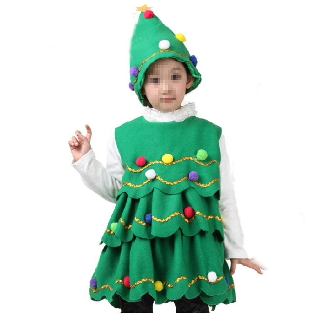 VETEMENTS Costume albero di natale uomo bambino bambino bambini palcoscenico spettacolo costumi