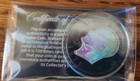 1971-S Ike Black Ruthenium & Silver Holo With Coa