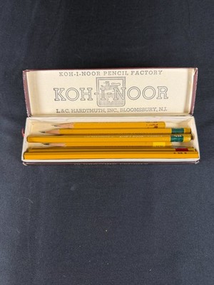 Vintage Koh-I-Noor 1500-1 USA Drawing Pencil Set 11pc Mixed Grades Hardtmuth