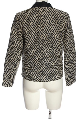 MANGO CASUAL Blazer clásico Mujeres Talla EU 36 negro-blanco puro - Imagen 2 de 5
