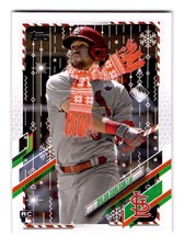 2021 Topps Holiday - Super Rare Variation Dylan Carlson #HW106 (RC)