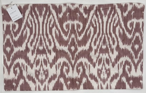 Pottery Barn Vega Ikat Printed LUMBAR Pillow Cover ~ 16" x 26" ~ Rosewood