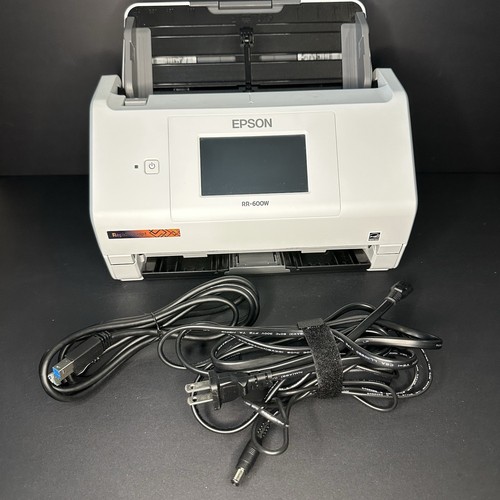 Epson RapidReceipt RR-600W Wireless Duplex Receipt and Color Document Scanner